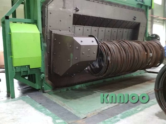 KNNJOO의 샷 블라스팅 기계를 청소하는 선재 철강 코일 표면